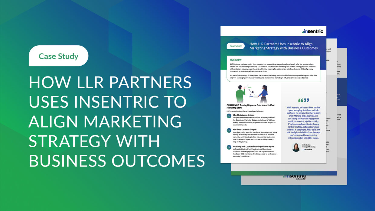 How LLR Partners Uses Insentric to Connect Marketing with Business Outcomes